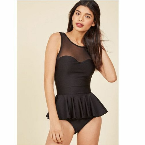 Esther Williams Other - 🌟BNWT Esther Williams Mesh Neckline Swimdress